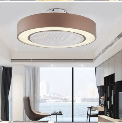 Lampada da soffitto Macaron con telecomando intelligente AC Motor Restaurant Ventilatore da soffitto con luce (WH-VLL-18)