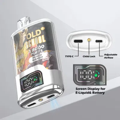 2024 la più nuova vecchia scuola Tn18000 Cristallo Disposable Vape sigaretta elettronica Scatola di protezione ricaricabile