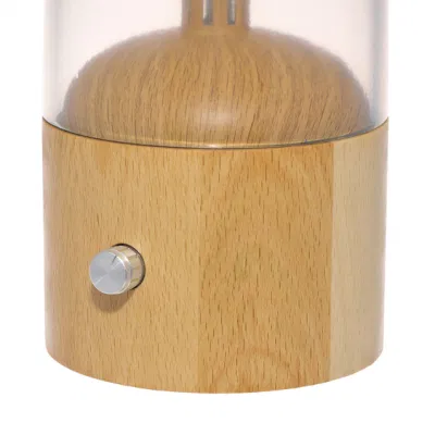 120ml Commercio all&prime;ingrosso vetro lampada Faggio legno massiccio Aroma diffusore Essential Diffusore olio