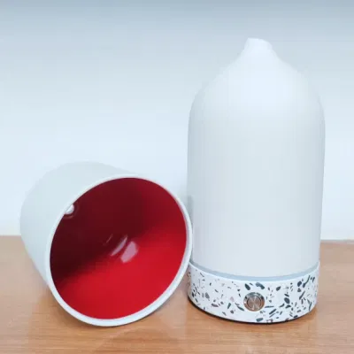 Nuovo lancio terrazzo base diffusore di olio essenziale in ceramica profumo ultrasonico Diffusore