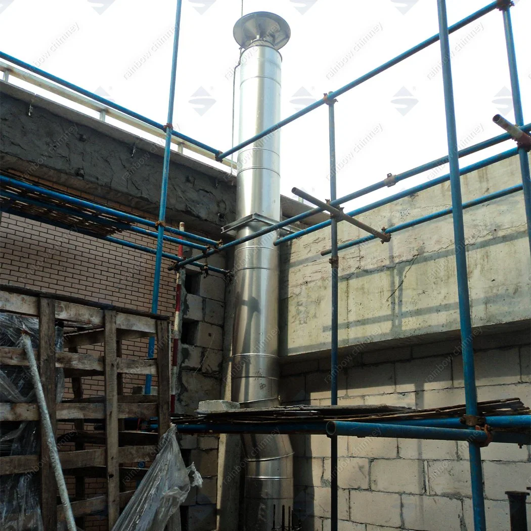 Double Wall Stainless Steel Pre-Fabricated Commercial Generator Boiler Chimney