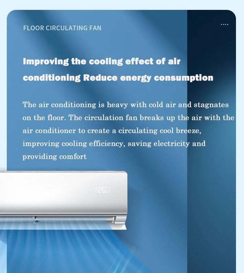 4 Speed Setting Vertical Intelligent Swing Air Circulation Fan