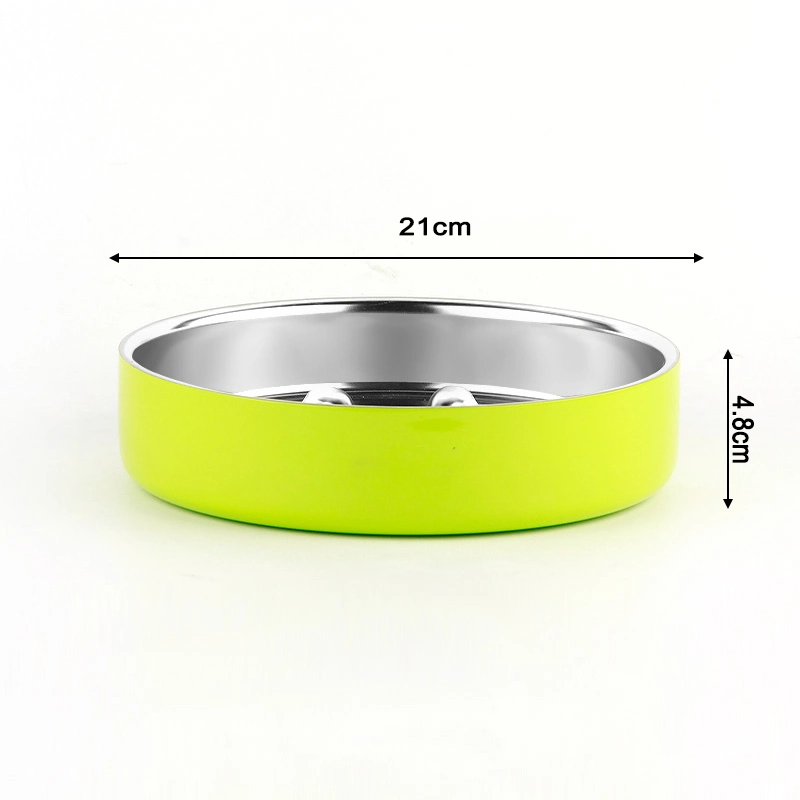 Chinese Factory Not Slip Slow Feeder Bowl Stainless Steel Dog Pet Feeder