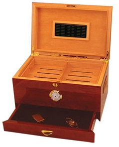 Luxurious Cuban Billon Art Cedar Wood Cigar Humidor Box