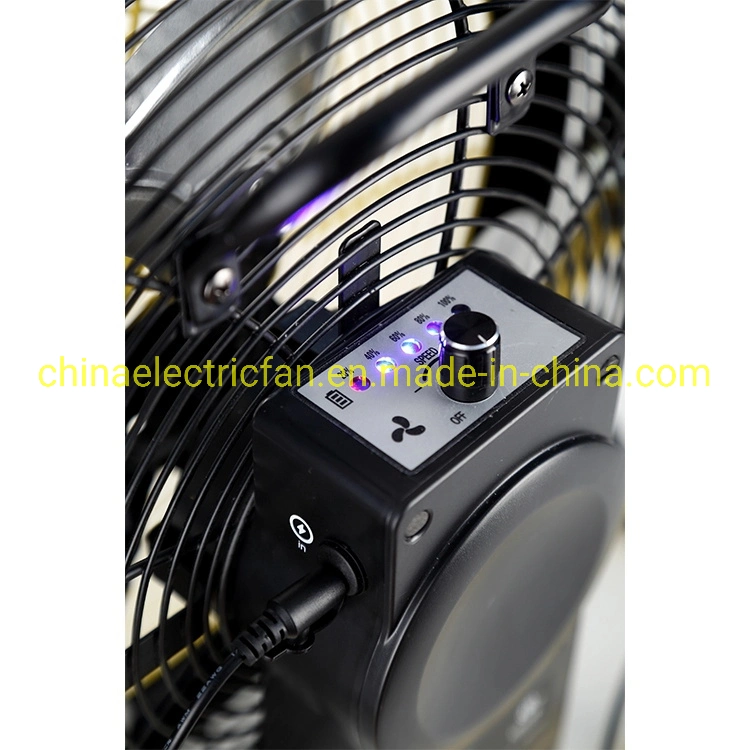 14inch Standing Rechargeable Floor Fan/Electric Fan/Industrial Fan/Ventilateur for Home