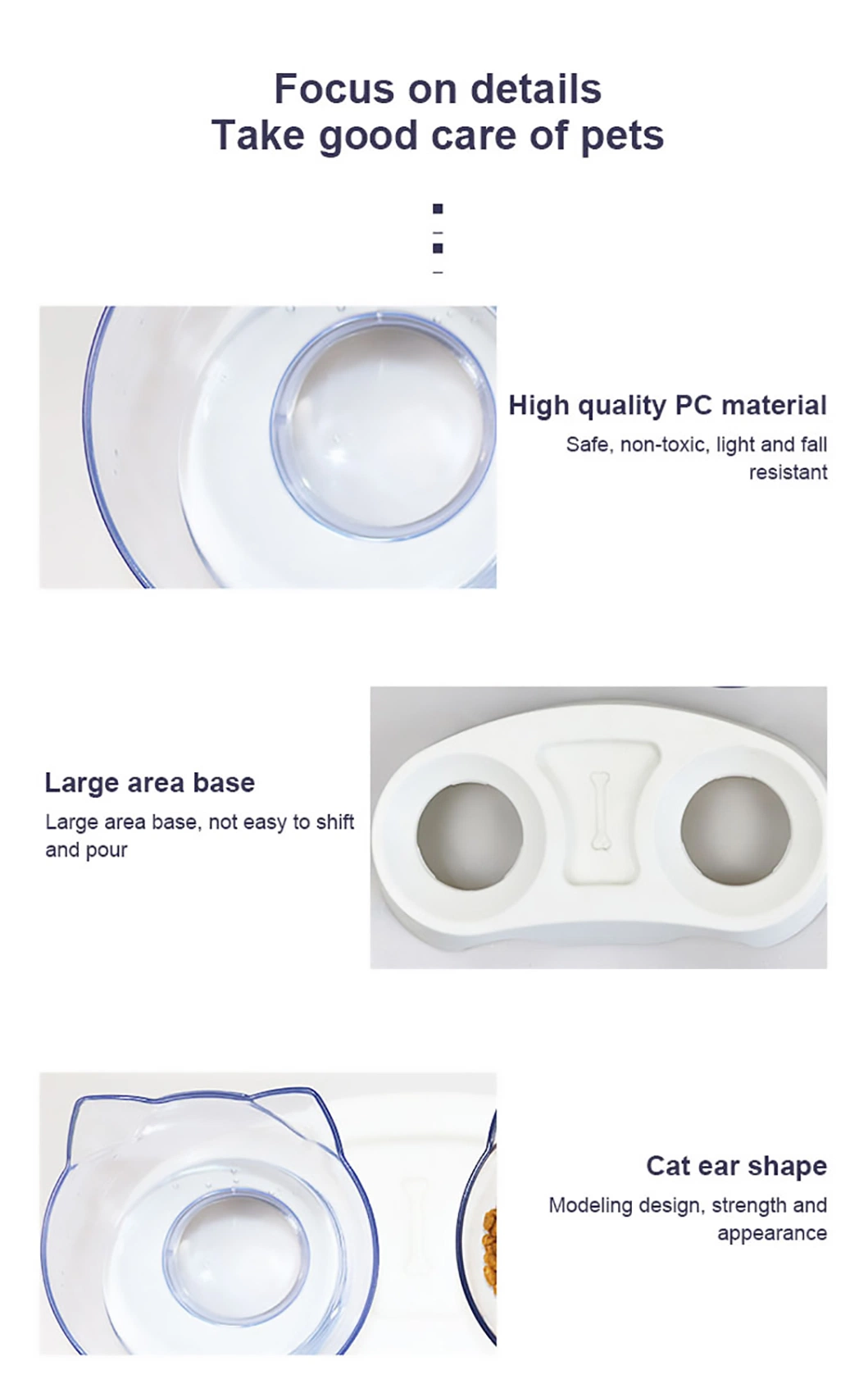 Wholesale Double Bowl Design Pet Bowl Feeder