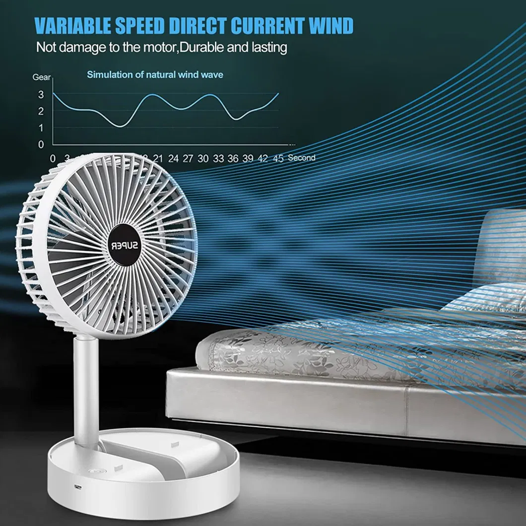 Newest Rechargeable Portable Table Fan Mini Desk