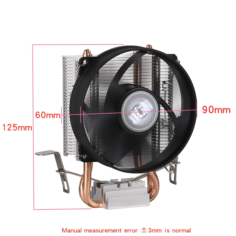 12th Generation 2 Heat Pipes 90mm Fan PWM 4pin PC Quiet 3pin CPU Cooler for Intel LGA 1700 775 1150 1151 1155 1156 1200 1366 AMD