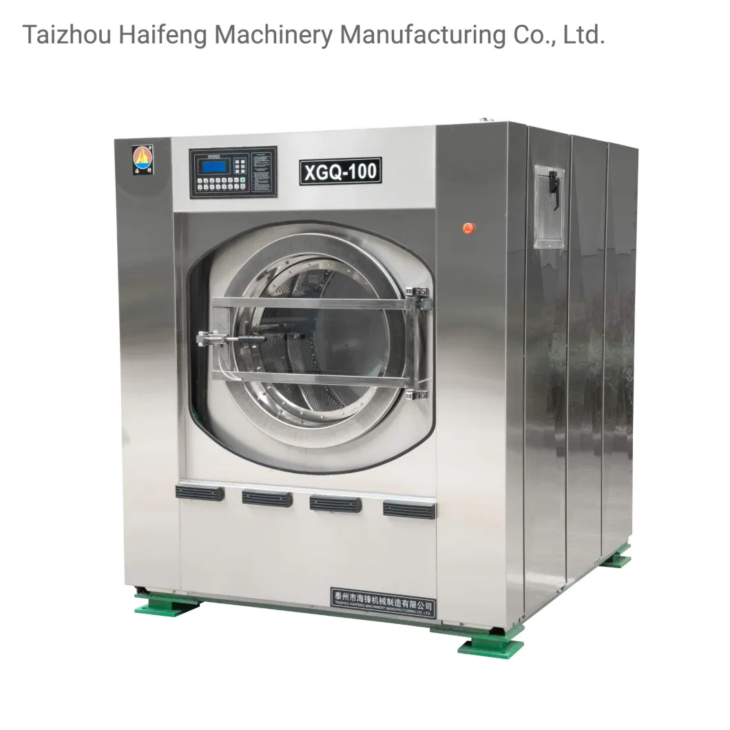 100kg CE Certified Industrial Commercial Automatic Stainless Steel Washing Machine Laundry Equipment and Dryer