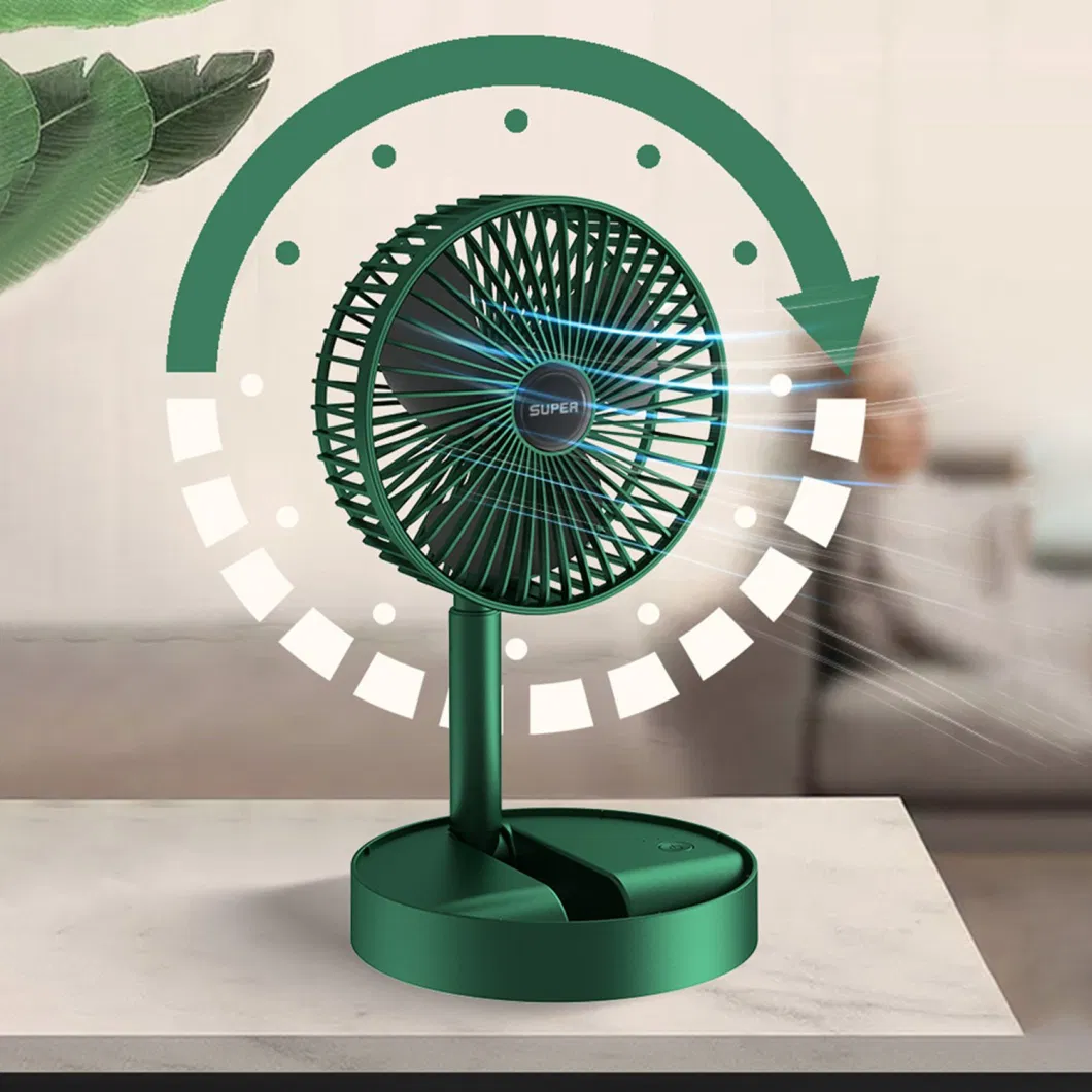 Newest Rechargeable Portable Table Fan Mini Desk