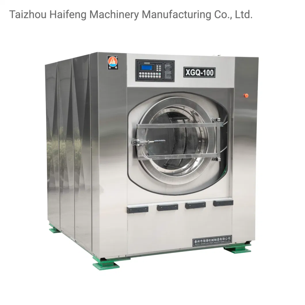 100kg CE Certified Industrial Commercial Automatic Stainless Steel Washing Machine Laundry Equipment and Dryer