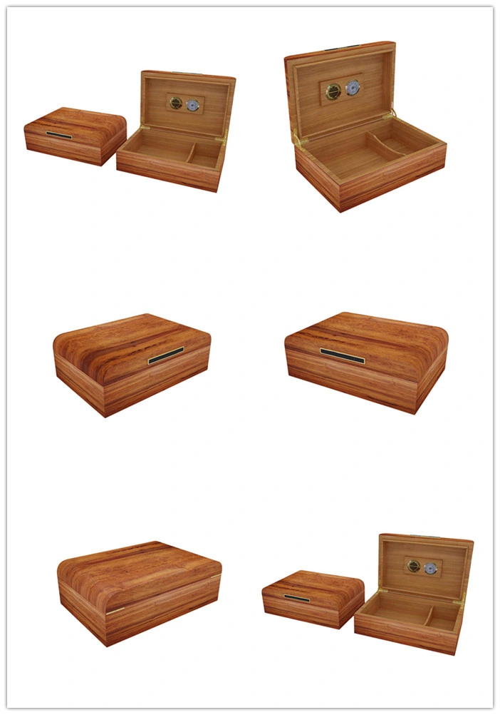 Customized Luxury Moisturizing Moisture Proof MDF Wooden Cigar Humidor Storage Box