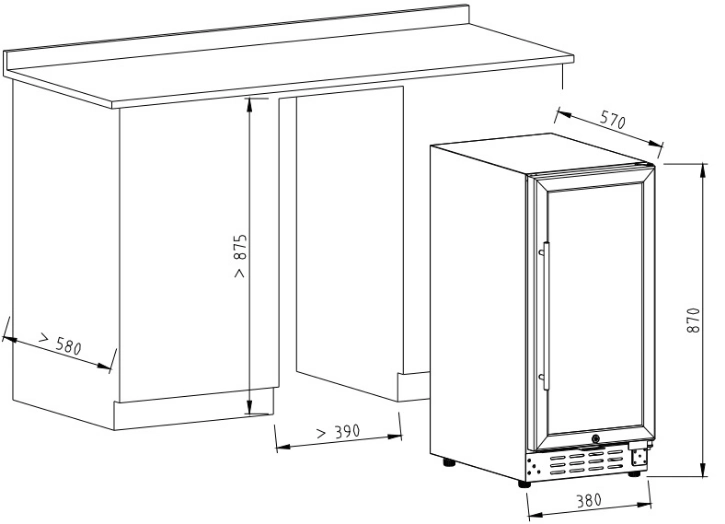 Dual Zone Wine Cooler with 30 Bottles Capacity