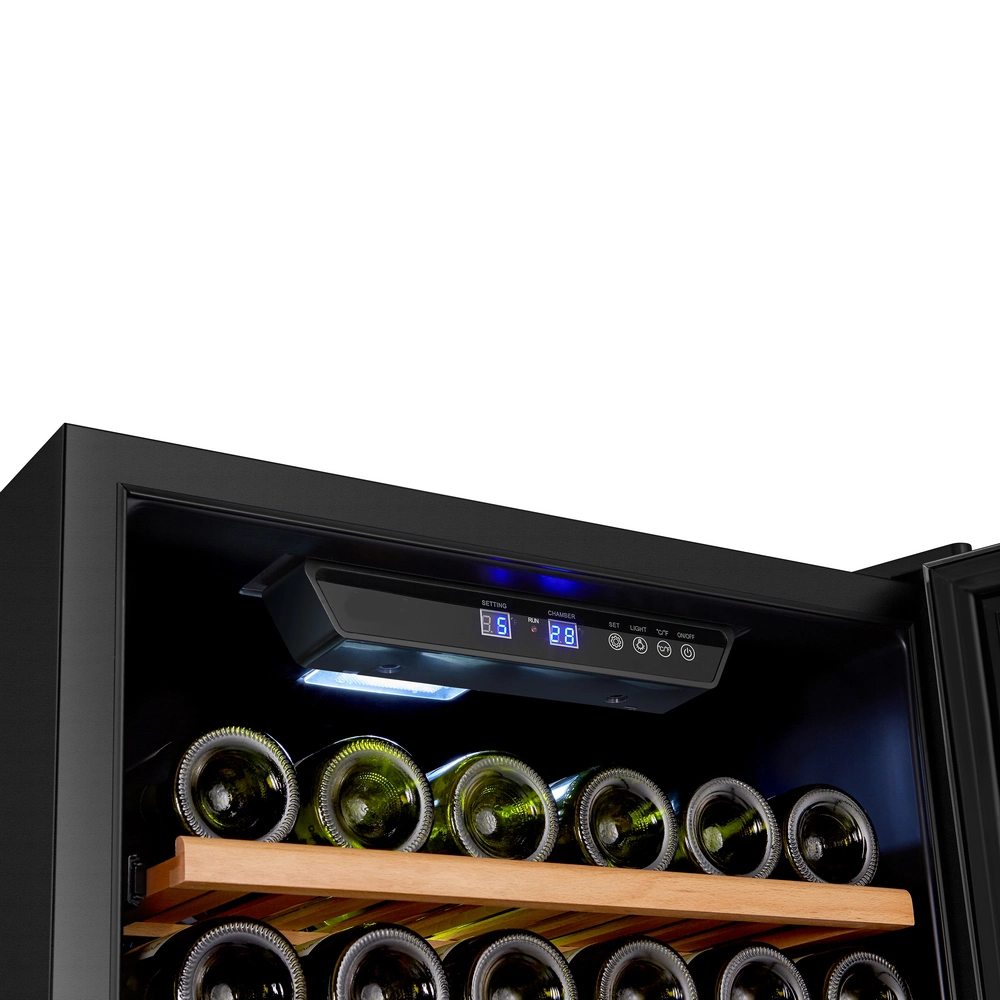 China Wine Fridge Stainless Steel Door Single Zone Wine Cooler