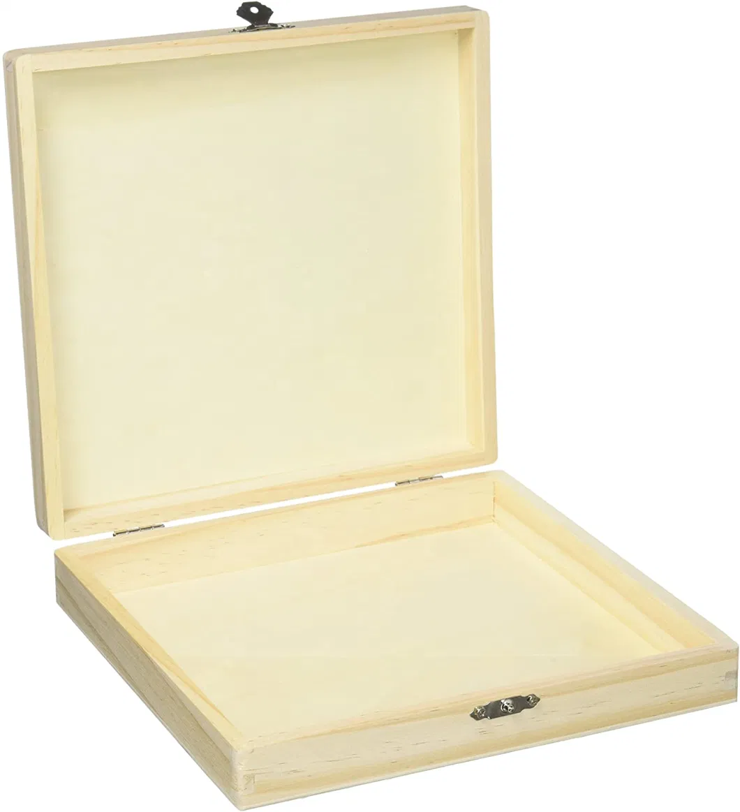 Factory Price Wooden/Wood Box with Hinged Lid for Cigar/Gift/Pen/Jewelry/Souvenir Package/Storage/Packing