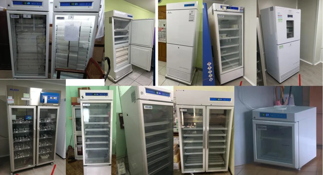 Meling 2~8c 315L Upright Air Cooling Pharmacy Biomedical Laboratory Medical Refrigerator Vaccine Storage for Hospital