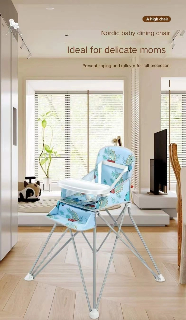 Hot Portable Baby Dining Chair, Folding Family Baby Feeding Chair, Outdoor Travel Child Seat Factory