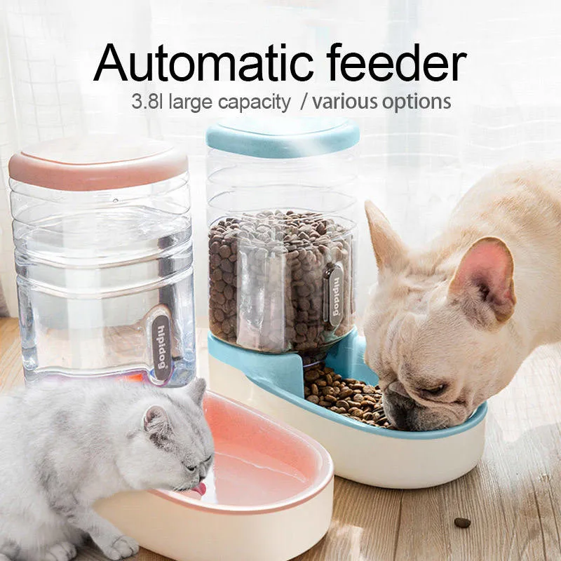 High Quality Automatic Dog Cat Pet Water Dispenser Food Storage Feeder