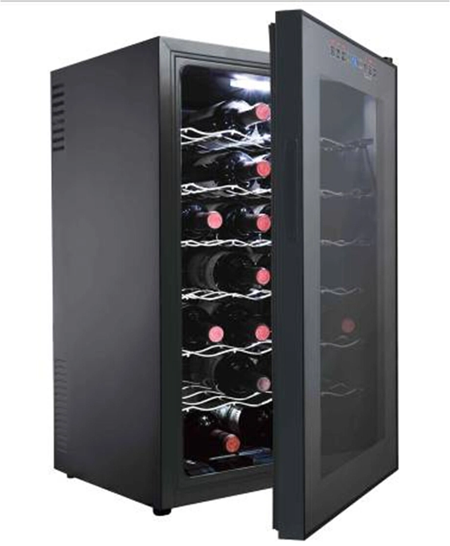 Dual Zone Thermoelectric Mini Wine Cooler Fridge with Glass Door