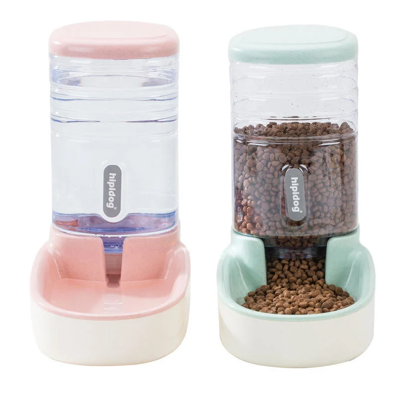 High Quality Automatic Dog Cat Pet Water Dispenser Food Storage Feeder