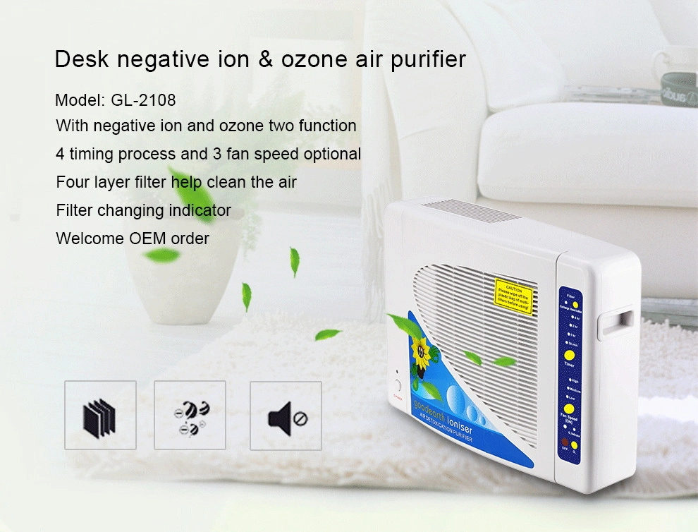 2024 New High Quality Intelligent Purification Ozone Air Purifier HEPA Filter for Home