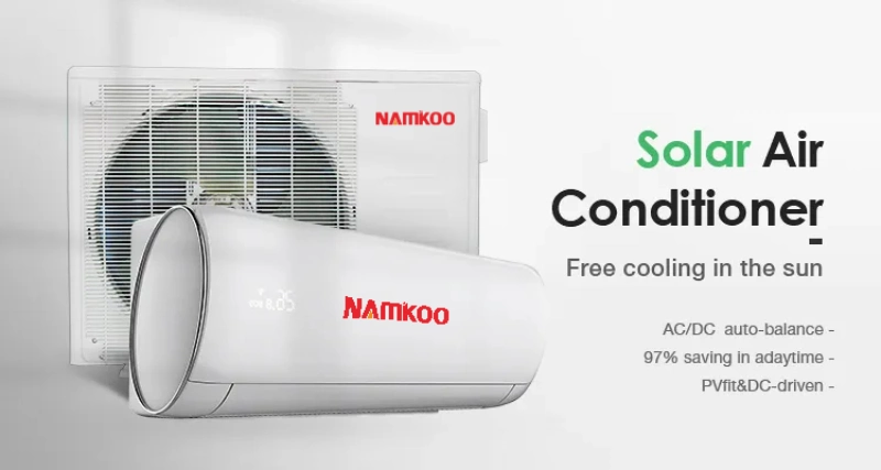 100% Solar Air Conditioner Split System 48V DC Inverter/24 Hours 18000BTU 100% Solar Air Conditioner/ Wall Split Air Condition