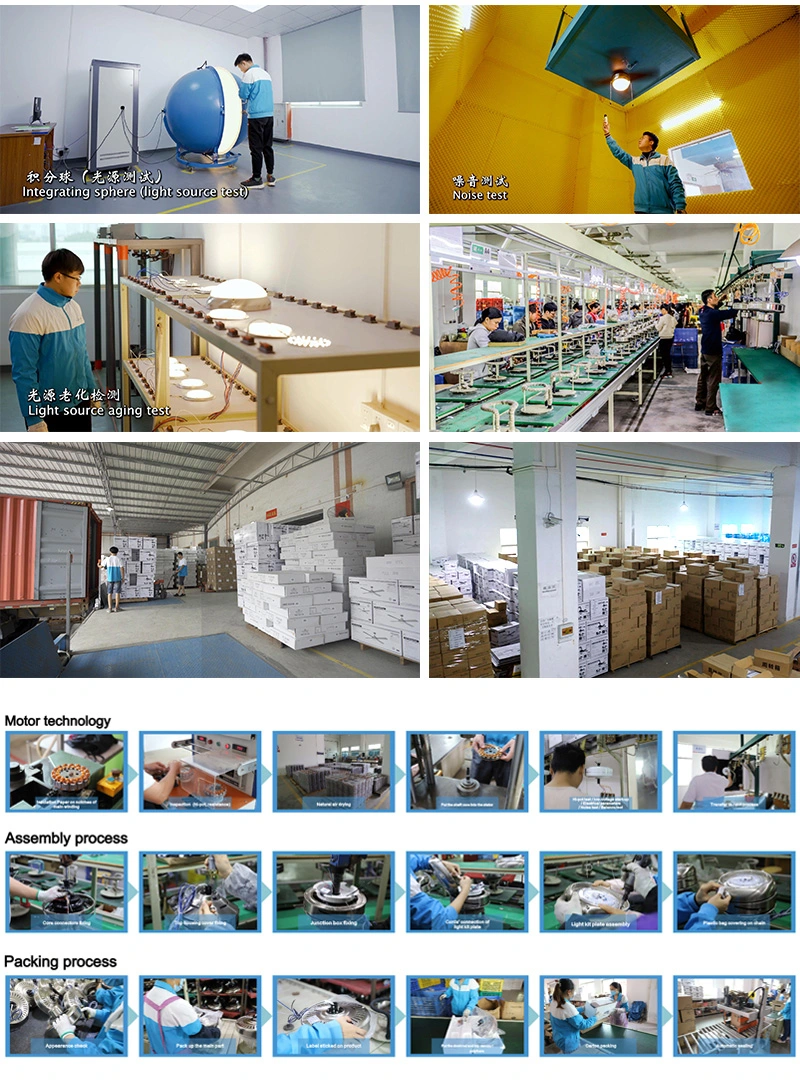 Intelligent Remote MDF Blades Production Manufacturers Cooling Fan Luxury Ceiling with Blades Fan