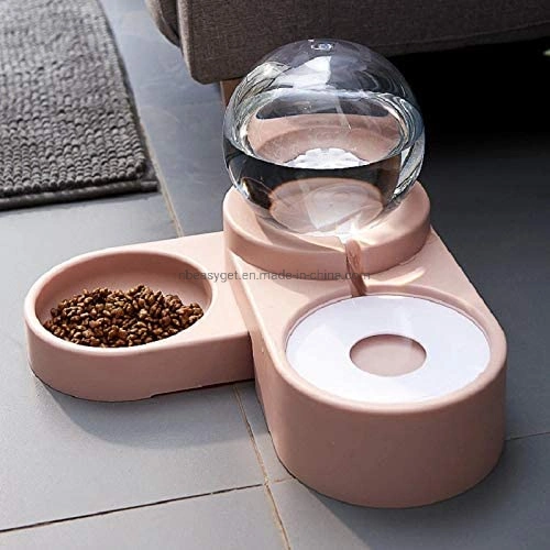 Pet Large Automatic Drinking Fountain and Food Bowl, Pet Water Dispenser with Mouth Separator Esg12374