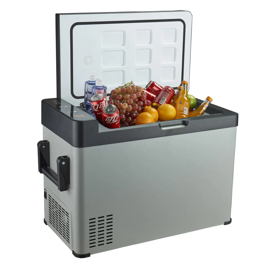 50L Portable Car Refrigerator Fridge Freezer for Camping Caravan Bar with Compressor