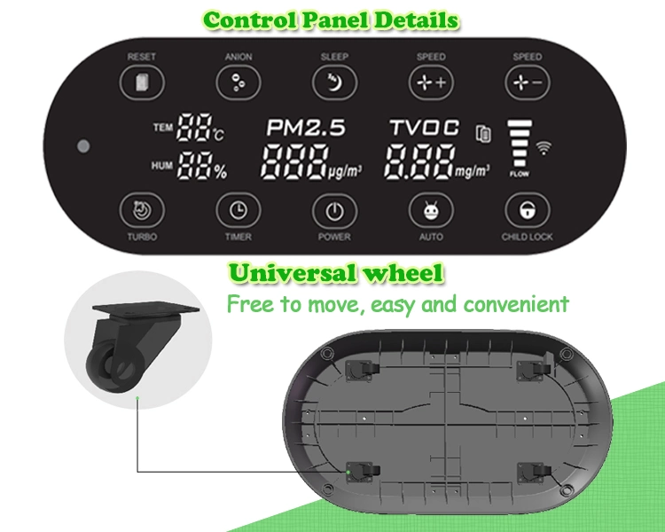 APP Intelligent Air Management Medical Air Purifier HEPA Filter Home Air Purification