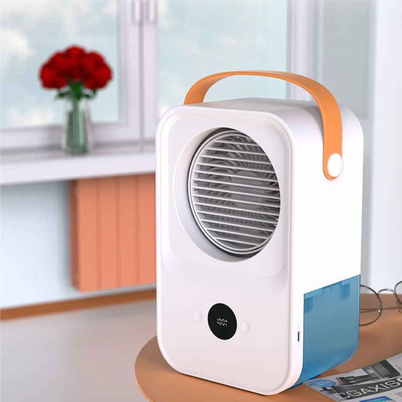 New Voice Intelligent Mini Humidifier Mist Cooling Air Conditioner Cooler Fan