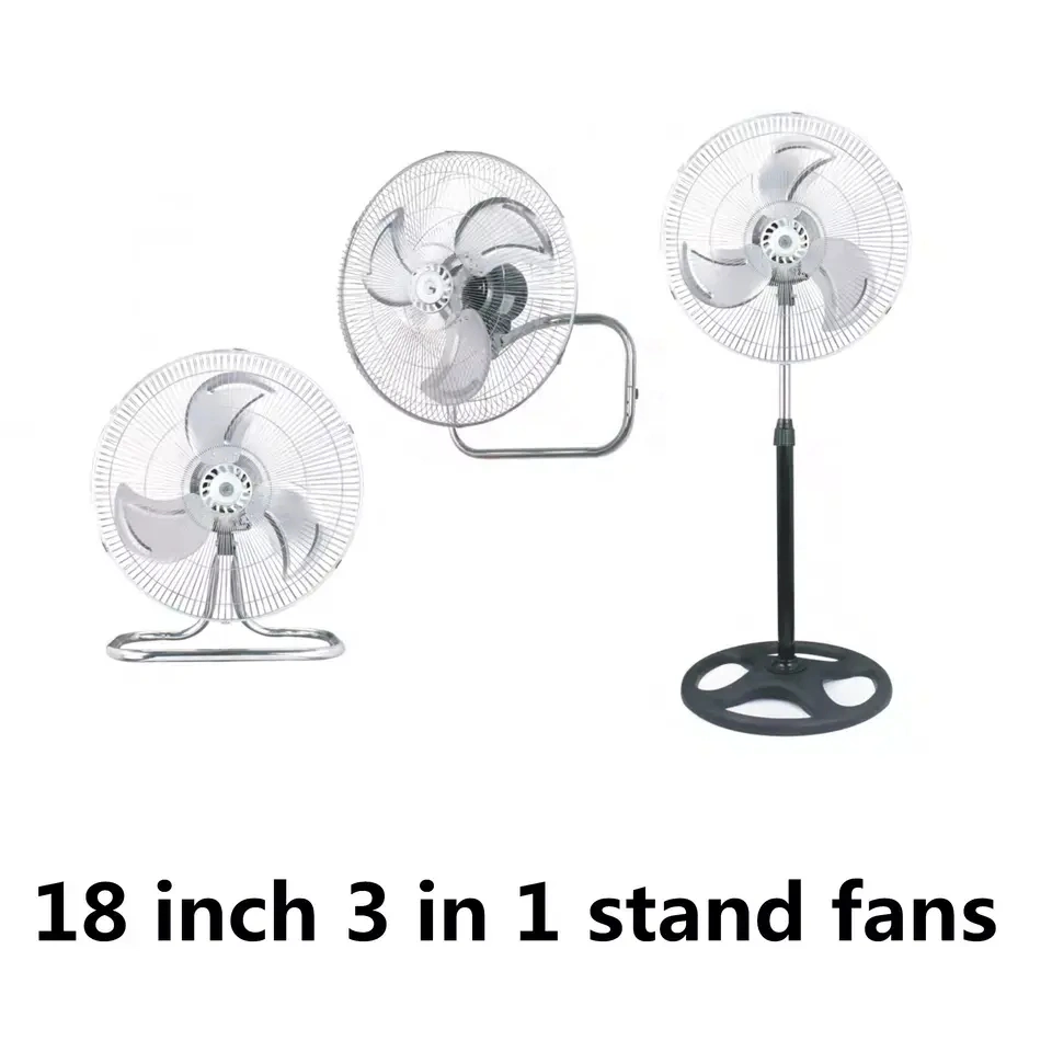 Aerocool 3-in-1 Adjustable Stand Floor Wall Fan - Efficient Air Cooling Solution