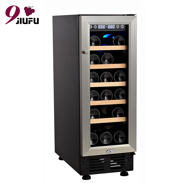 Jiufu 60L Electric Wine Cooler Factory Domestic Single Zone Compressor Built-in Champagne &amp; Wine Cooler Chiller Aplliance Humidor Fridge Refrigerator
