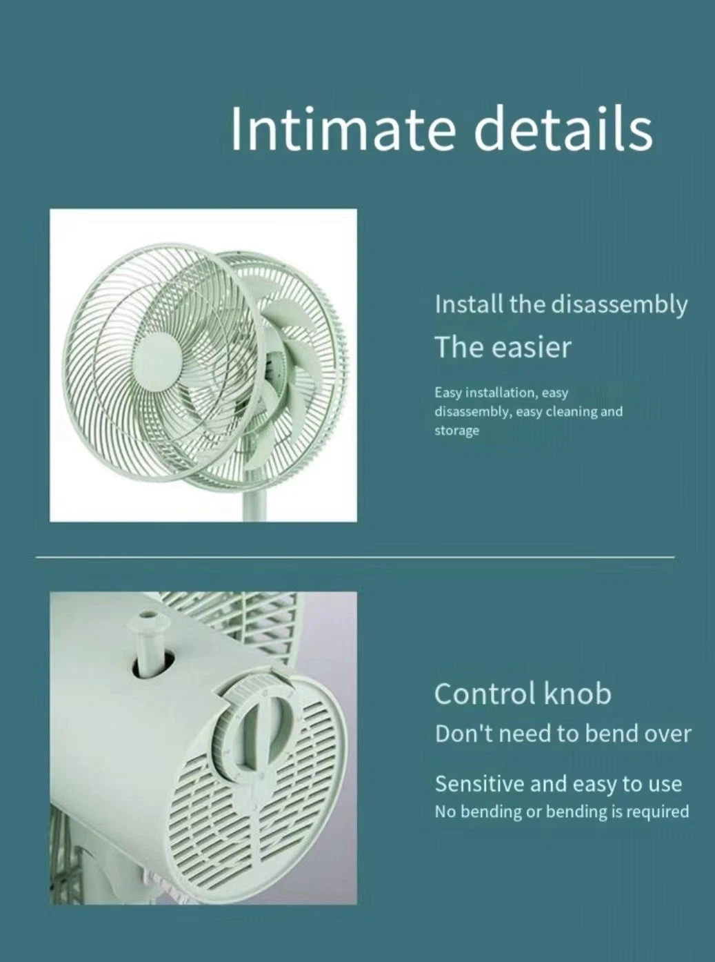 Household Vertical Floor Mounted Wind Silent Intelligent Remote Control Air Circulation Fan