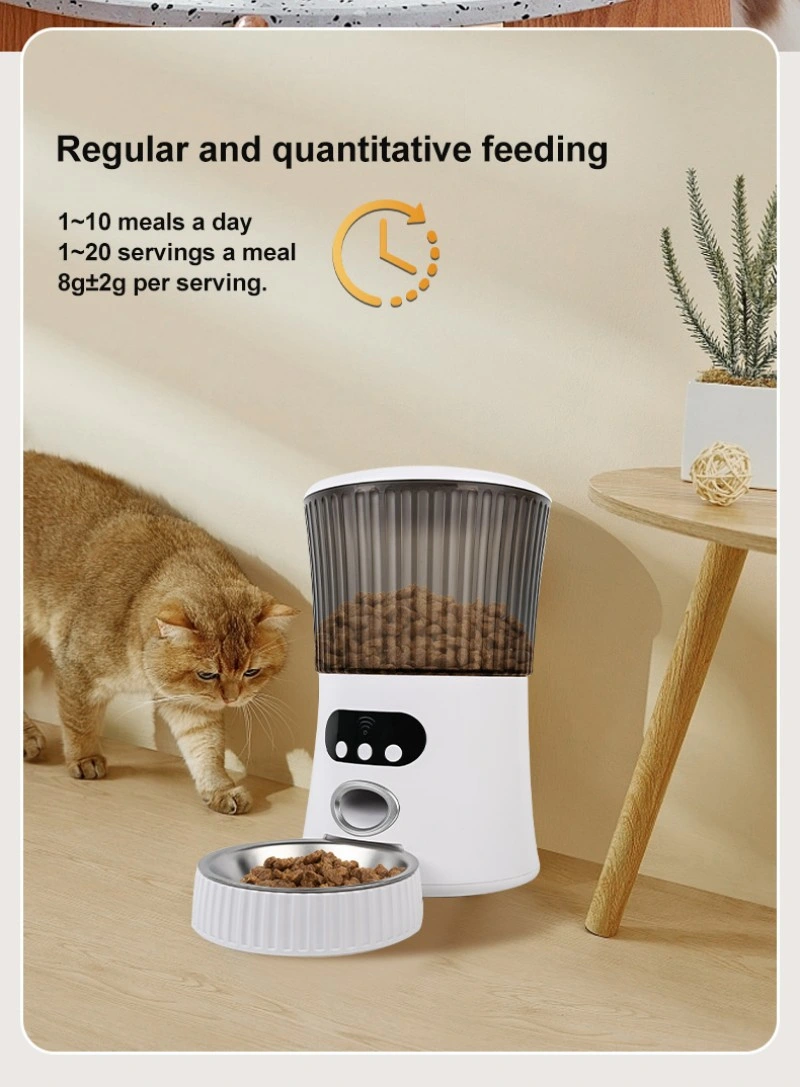 Pet Feeder Bowl 5L WiFi Smart Automatic Cat Feeder Food Dispenser