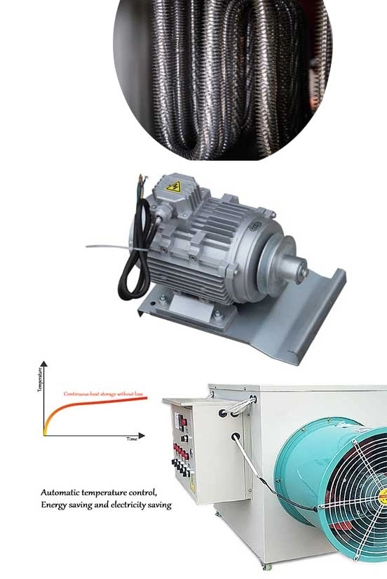 Factory Customization Breeding Greenhouse Intelligent Fan Industrial Electric Air Heater