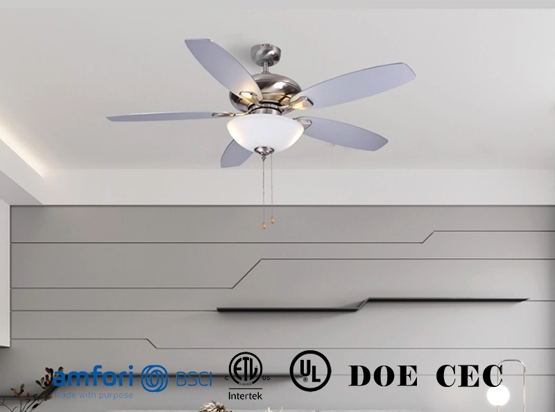 Home Decoration Intelligent Fan Ventiladores De Techo with Remote Control Exhaust Fan LED Light 52 Inch Cooling Fans Modern Ceiling Fan DC Motor Electric Fans