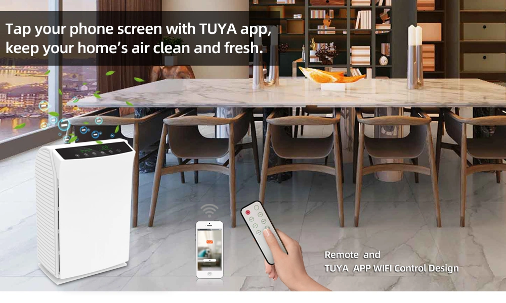 High Performance Tuya WiFi Medical Best Home Smart Air with Pm2.5 Purifier