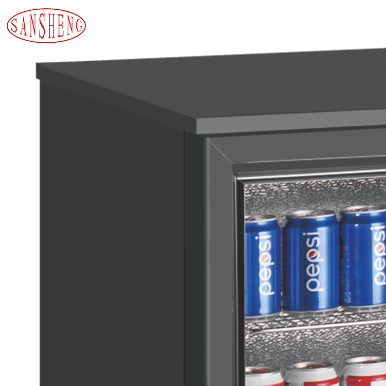 Commercial Three Glass Door Display Upright Freezer Drink Wine Refrigerator for Supermarket Bar