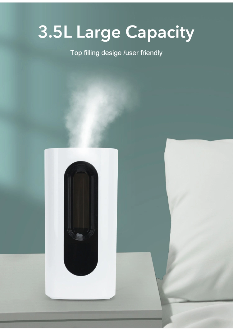 3.5 Liters with WiFi Top Filling Digital Desk Room Cool Mist Ultrasonic Air Humidifiers for Bedroom