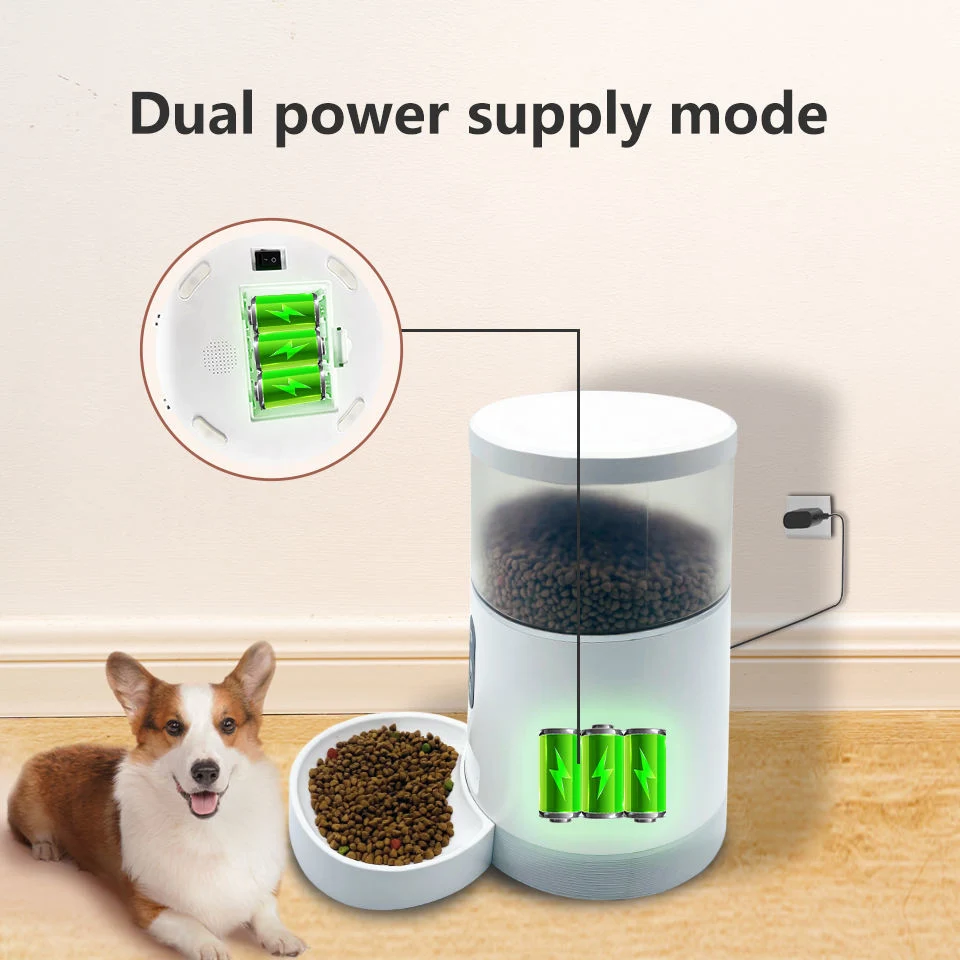 Pets Supplies Microchip Time WiFi Remote Cat Dispenser Wholesale Smart Camera Automatic Dog Pet Food Feeder