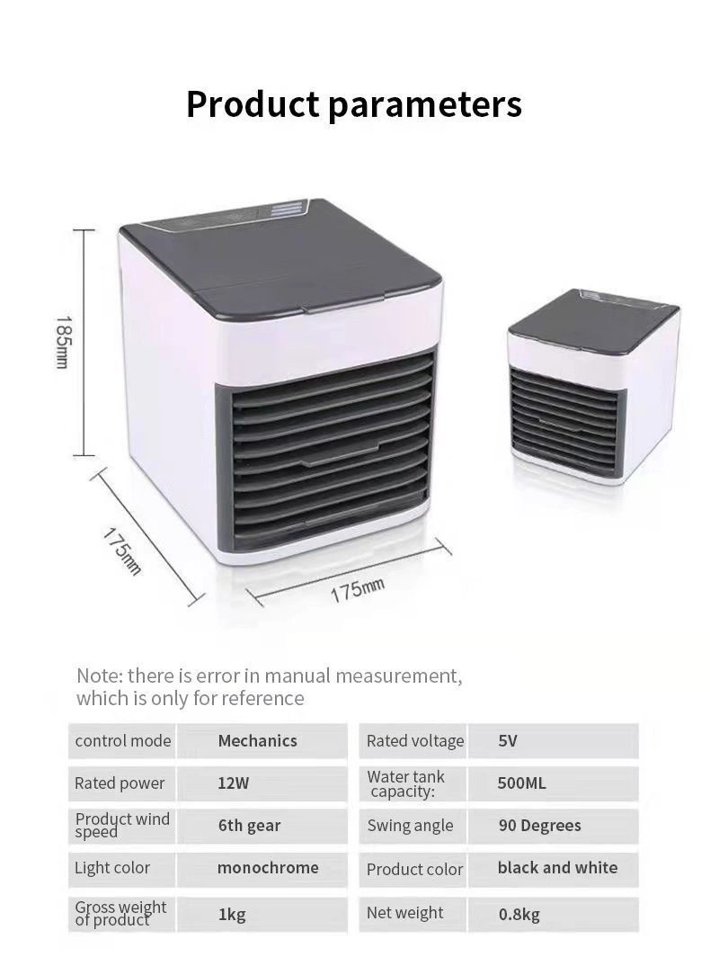 Mini Portable Table Desk Quiet Moisturizing Air Cooler Conditioning Refrigeration Fan