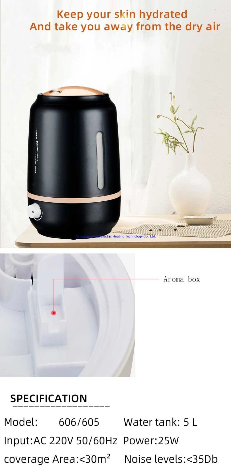 Tabletop Flower Fragrance Diffuser, Industrial Scent Diffuser, Professional Scent Humidifier for Home Office 5L Electric