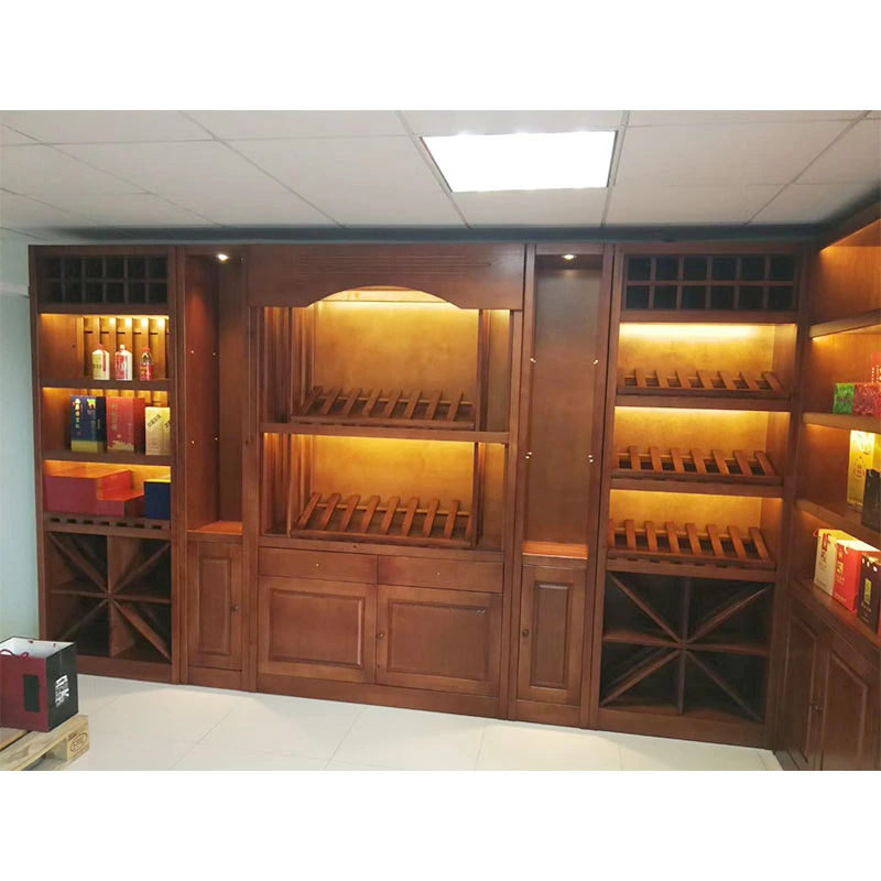 Modern Luxury Hotel Wine Rack Storage Cabinet Wine Display Cellar Furniture Showcase