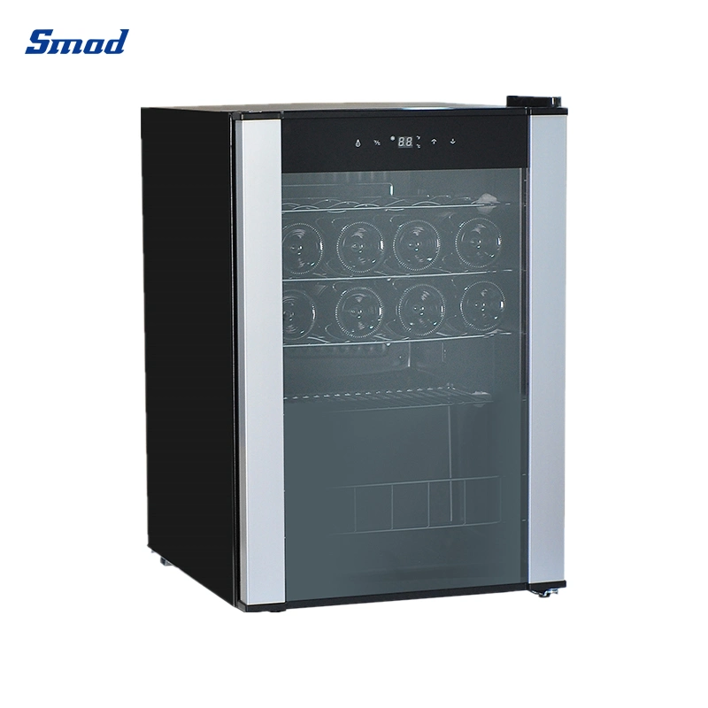 Smad 20 Bottles 62L Black LED Display Compressor Electric Wine Bottle Cooler