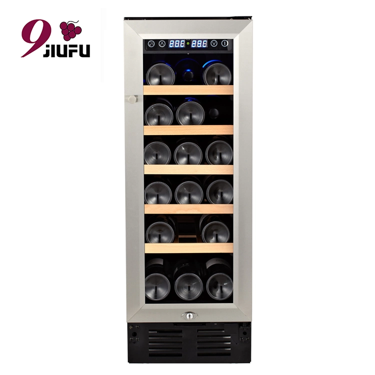 Jiufu Individual Smart Insulated Metal Sparkling LED Bottle Compressor Champagne Red Wine&amp; Cooler Chiller Appliance