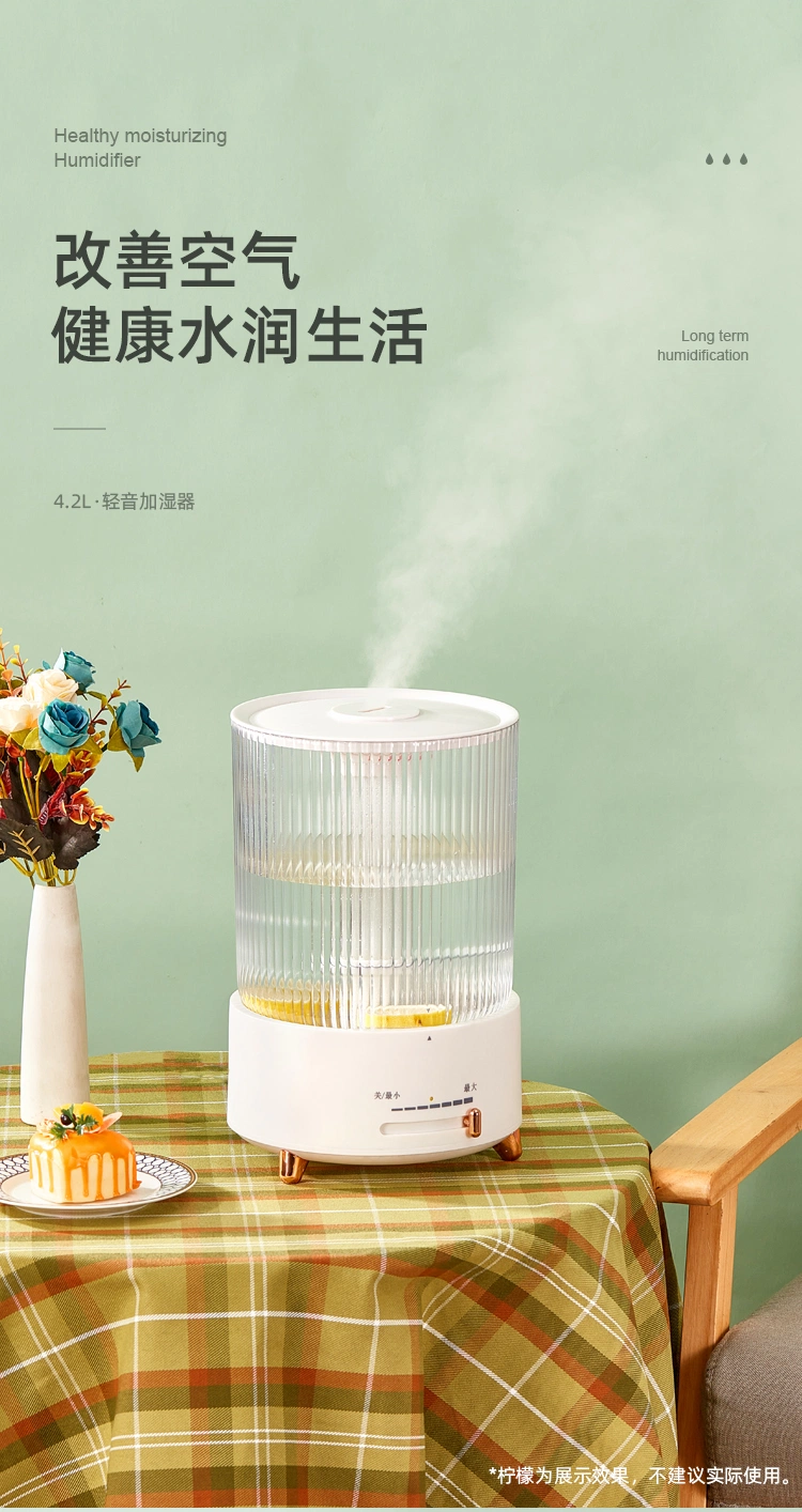 High Capacity 4.5L Humidity Setting Household Cool Mist Ultrasonic Humidifier Top Filling Structure Intelligent Humidifier Hot Sell 2023