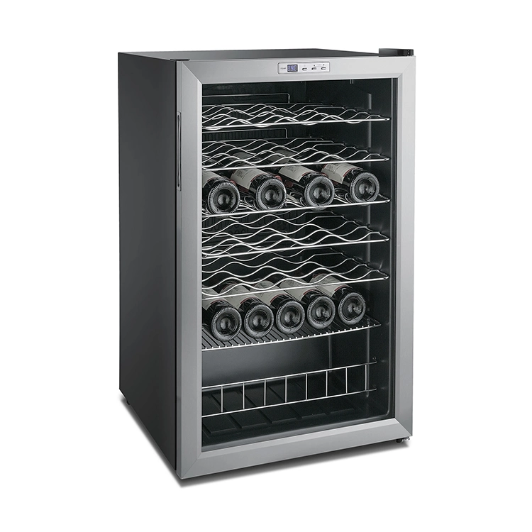 Elegant Design Quality 48 Bottles Electric Compressor Display Wine Refriger Cooler Supplier