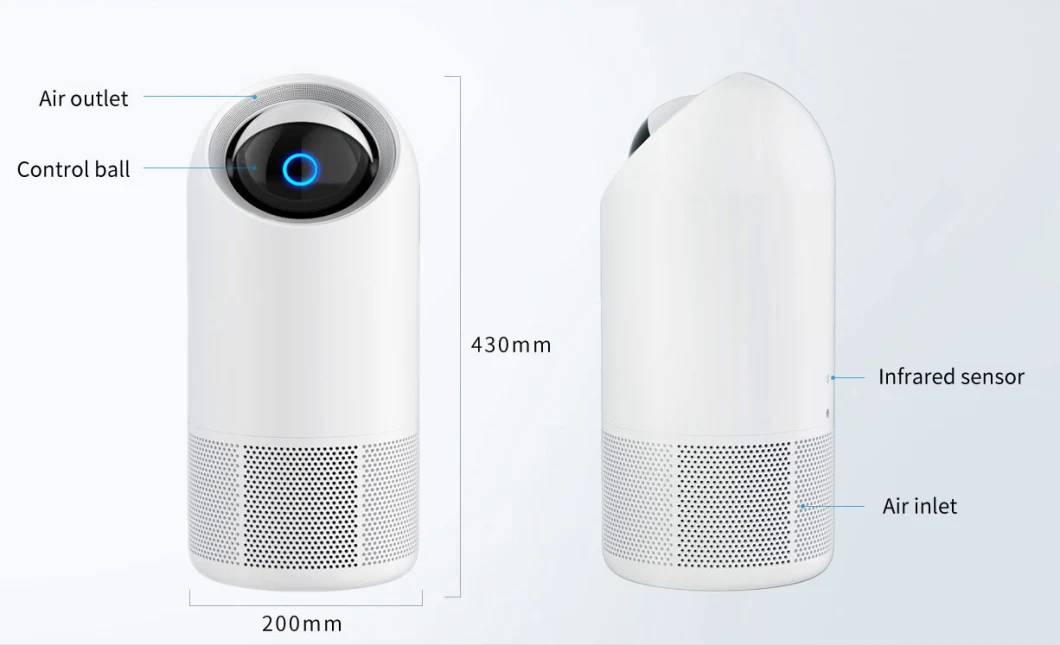 UVC LED Large Volume Airtamer Gift Showrooms Smart WiFi Air Purifier