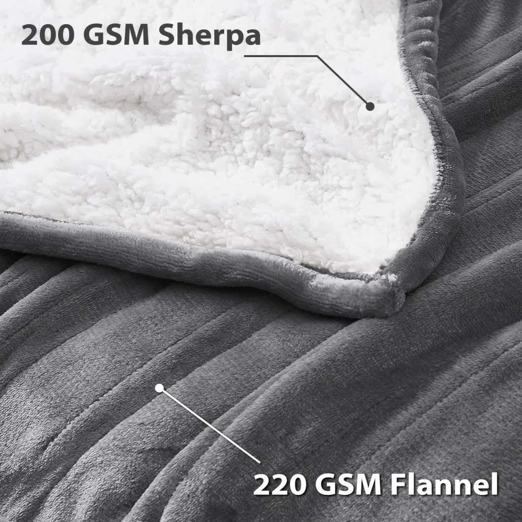 Heated Blanket Throw Electric Warm Soft Fleecethrow Heating Blanket